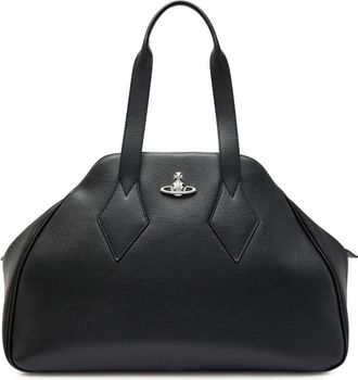 Vivienne Westwood Yasmine Large Grained Leather Tote bag - Black - One Size