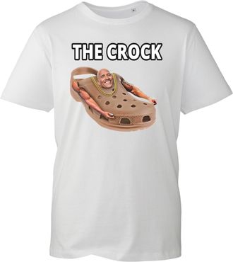 Generic Funny The Crock Meme T-Shirt - Hilarious Croc Parody Tee, Perfect for Joke Lovers, Gag Gifts & Humor Fans (White, S)