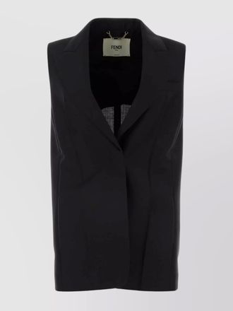 Fendi wool single-breasted vest