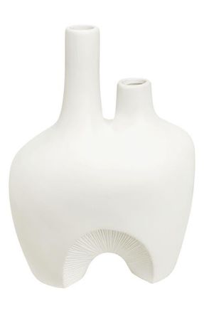 RENWIL Pioneer Decorative Ceramic Vase in Off-White at Nordstrom