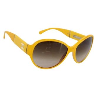 Chanel Occhiali da sole in acetato Pre-owned - - Pre-owned - Donna - Giallo - ONE SIZE