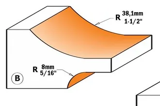 CMT 890.527.11 Fresa Para Plafones C/controperf.o Hm S12.7 D=89x16