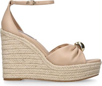 Steve Madden Womens Leather Taliya Pale Pink Heels - Size UK 5