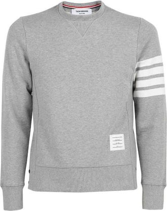 Thom Browne Grey 4 Bar Sweatshirt