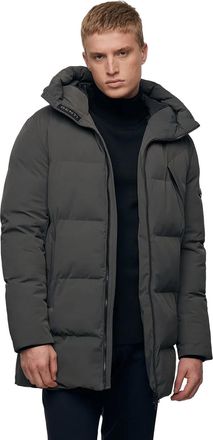 Genti winterjas puffer capuchon donkergrijs