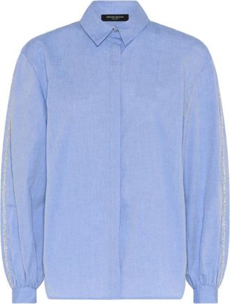 Bruuns Bazaar Chelyo BBLure Shirt - Dames - Overhemden - Blauw - M - Overhemden
