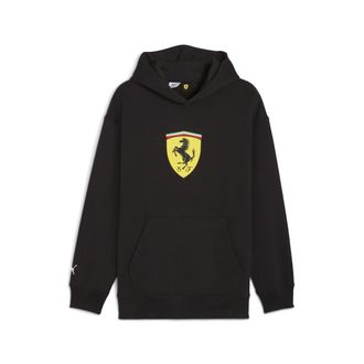 Puma Felpa con cappuccio Scuderia Ferrari Sportswear Shield da uomo, Accessori, Nero, XL