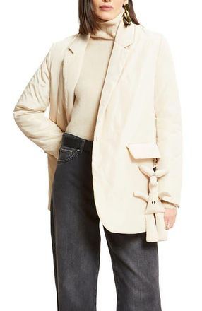ottod'Ame Puffer Blazer in Ecru at Nordstrom, Size X-Small It