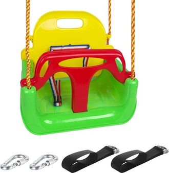 OEM Columpio Infantil 3 En 1, Para Jard&iacute;n, Interior Y Exterior (verde)