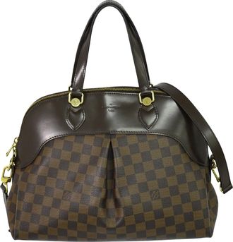 Louis Vuitton Salvi Handbag Damier Brown Canvas Bag (Pre-Owned)
