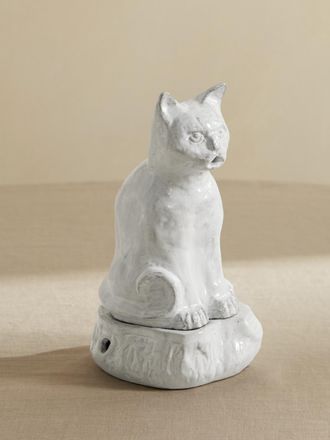 Astier De Villatte + Setsuko Portaincenso In Ceramica Cat - Bianco