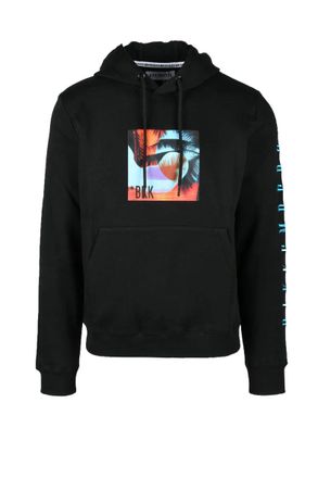 Dirk Bikkembergs Black Graphic Cotton Sweatshirt