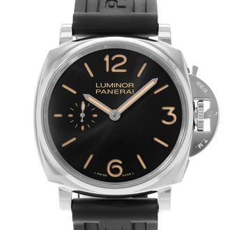 Officine Panerai Pre-owned Panerai Luminor Due Black Dial Mens Watch PAM 00676