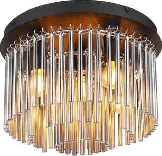 Globo Lighting Plaf&oacute;n - Gorley - Negro - Metal - &Oslash; 32cm - E14 - 15698d - Globo