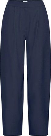 Ichi Ihfava Barrel Broeken - Dames - Broeken - Blauw - XL - Leer - Broeken