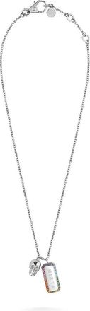 Philipp Plein Crystal Pendant Necklace - Dames - Kettingen - Grijs - ONE Size - Accessoires