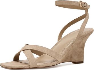 Vince Parma Strappy Womens Sandals Taupe Clay : 7.5 M, Suede