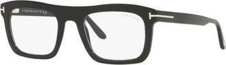 Tom Ford 52mm Rectangle optical glasses in Black at Nordstrom