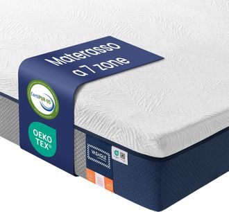 Vasagle Vasagle Materasso 80 X 190 Cm, Materasso Singolo, Memory Foam Con Gel, Rigidit&agrave; Media, 7 Zone, Rivestimento Traspirante Rimovibile E Lavabile In Lavat