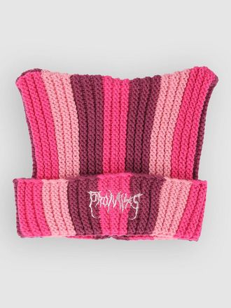 Broken Promises Hellkat Pink Crochet Beanie pink