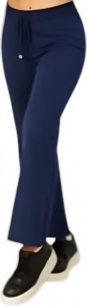 French Kyss Drawstring Wide-Leg Pant In Navy