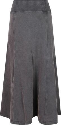 Isabel Marant Solkia Midi Rok - Dames - Midirokken - Zwart - S - Katoen - Rokken