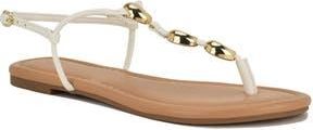 Nine West Bello Slingback Thong Sandal in White at Nordstrom Rack, Size 9.5