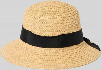 Loevenich Strohhut in Glockenform mit Hutband Modell Raffia in Beige, Größe 1