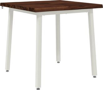 vidaXL 60 X 55 X 75 Cm Madera De Acacia S&oacute;lida Marr&oacute;n Oscuro Y Blanco Vidaxl