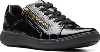 Clarks Womens Nalle Lace Shoes, Color Black Pat, Size: 5.5 UK Wide