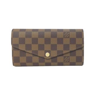 Louis Vuitton Brown Coated Canvas Long Wallet (Bi-Fold) (Pre-Owned)