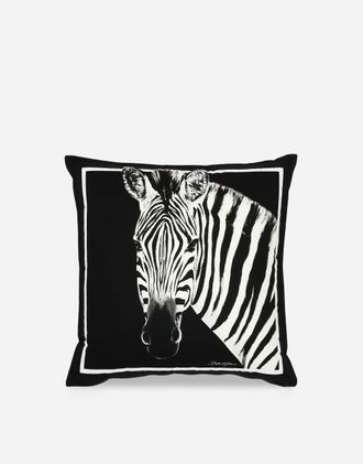 Dolce & Gabbana Canvas Cushion Medium - Medium Cushions Multicolor Onesize
