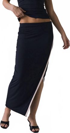 Chaser Tavina Midi Skirt In Licorice