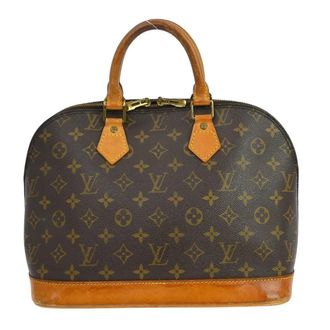 Louis Vuitton Alma Handbag Monogram Canvas Brown Canvas Handbag (Pre-Owned)