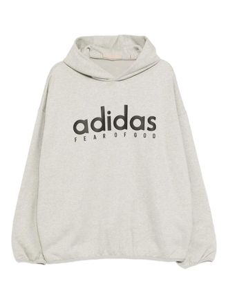 adidas logo hoodie - unisex - Cotton/Polyester - S - Grey