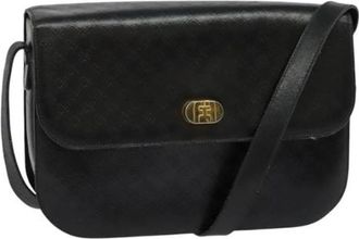 Ferragamo Tweedehands leren schoudertassen - Dames - Vintage Schoudertas - Zwart - ONE Size - Leer - Vintage