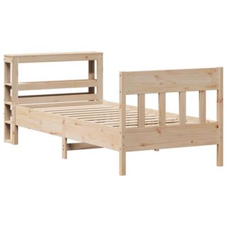Berkfield Home Decorative Bed Frame without Mattress 75x190 cm Small Single Soli in Light Tan