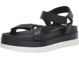 J/Slides Womens Blakley Leather Sandal In Black