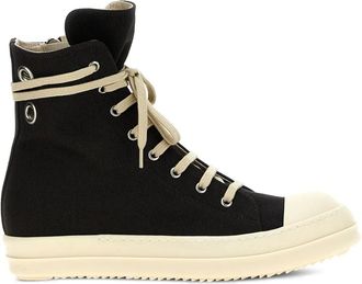Rick Owens Sneakers con lacci e zip - Nero
