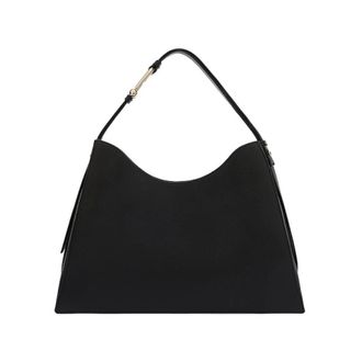 Furla Tassen, Dames, Zwart, ONE Size, Leer, Lara Borsa a Spalla M