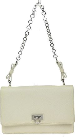 Ferragamo Gancini Shoulder Bag Leather Leather Bag (Pre-Owned)