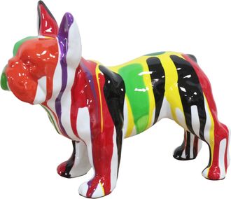 Schubiger M&ouml;bel Skulptur Bunte Bulldogge 1