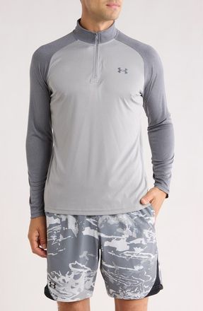 Under Armour UA Velocity 2.0 Quarter Zip Pullover in Steel Light Heat at Nordstrom Rack, Size Xx-Large