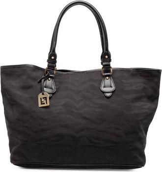 Fendi Pre-owned Fendi Canvas Tiger Print Tote Ladies 2415 8BH115 KUK 048