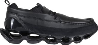 Mizuno Black Wave Prophecy Moc Square Toe Leather Rubber Sneakers