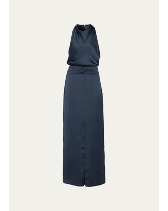 Ramy Brook Charmayne Sleeveless Slit Cowl Gown