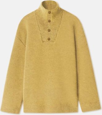 Nanushka Womens Zuma Fluffy Sweater In Yellow