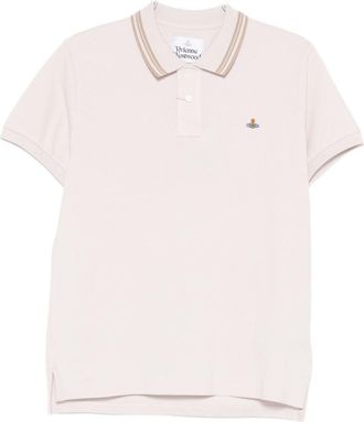 Vivienne Westwood Short-Sleeved Polo Shirt With Dual Stripe Detail