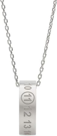 Maison Margiela Numerical Necklace With Ring Pendant Accessories