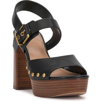 Vince Camuto Patzon Ankle Strap Platform Sandal in Black at Nordstrom Rack, Size 8.5